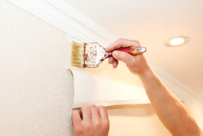 Pose de papier peint à Saint-Bohaire — revêtements muraux et toiles de verre